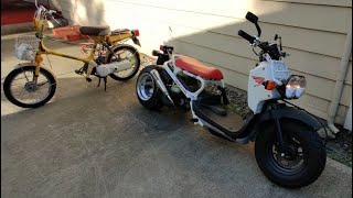 2013 Honda Ruckus & 1978 Honda Express - Old School New School 49cc