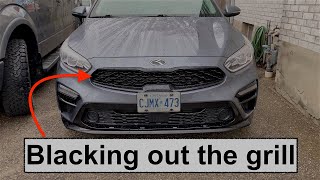 Blacking Out My Grill | Gloss Black Hyper Dip | 2019 Kia Forte Kia Forte With Black Rims