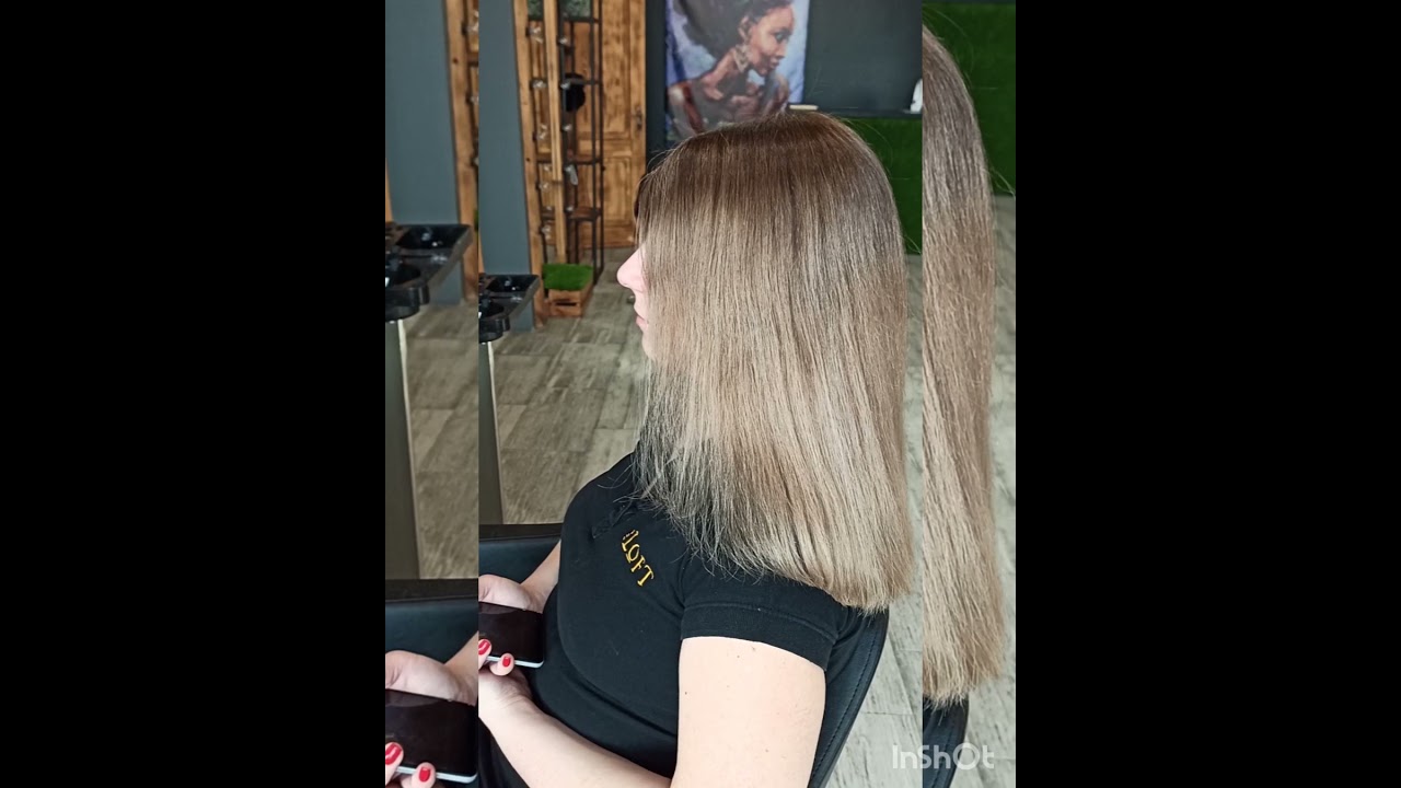 Окрашивание волос в технике Airtouch Hair coloring using Airtouch technique 