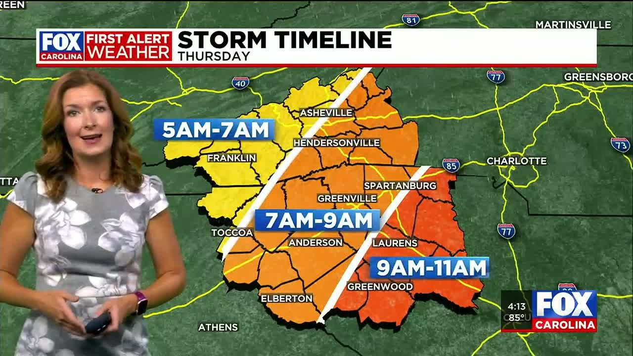 Strong storms possible overnight into Thursday morning - YouTube