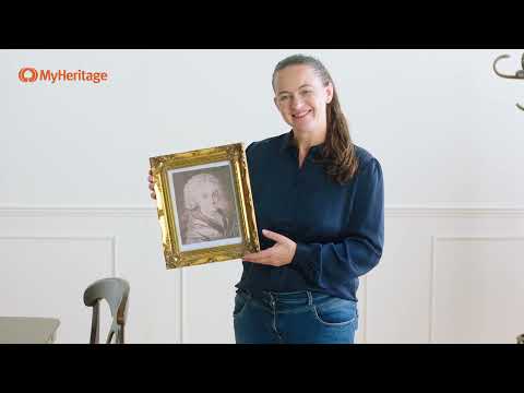 Eva findet dank MyHeritage ein Porträt ihrer Vorfahrin