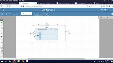 Simple AC Circuit design using Multisim live