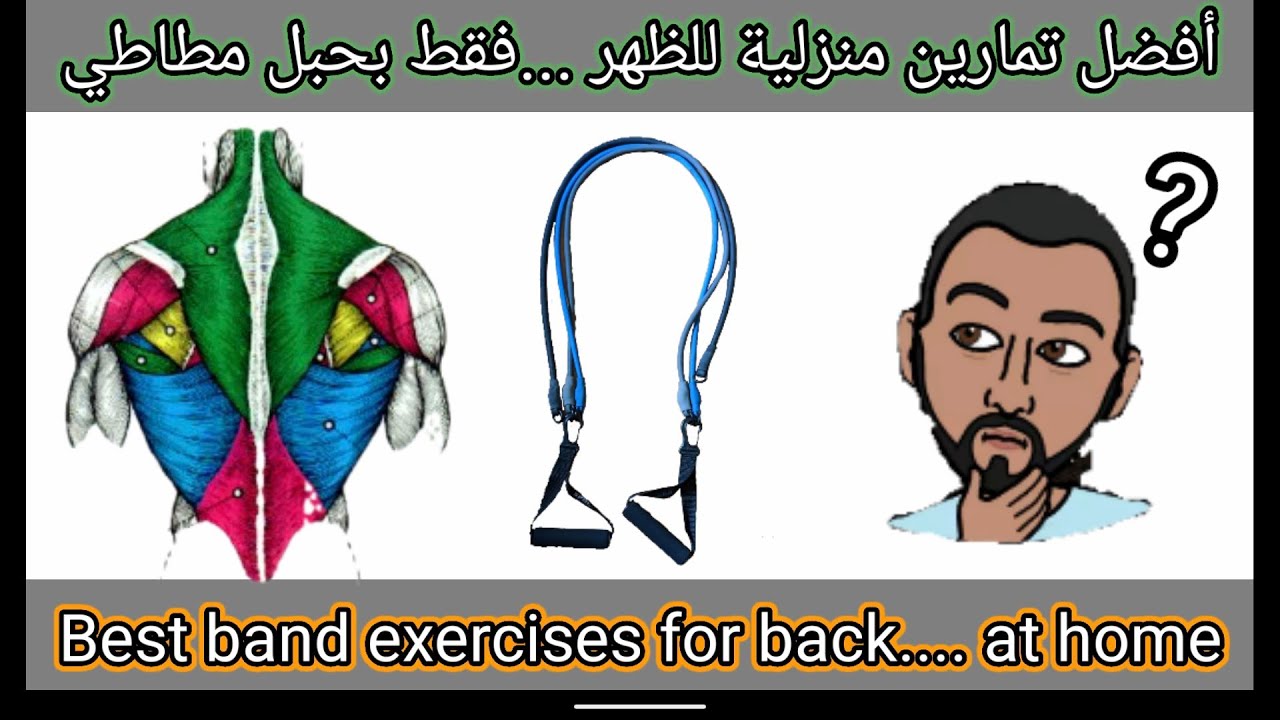 أفضل تمارين منزلية لعضلة الظهر (فقط بحبل المقاومة)Best resistance band back workout