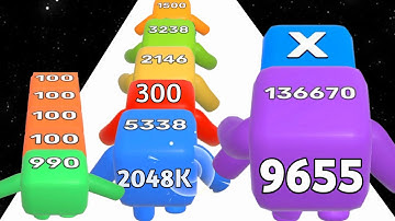 Level Up Numbers vs Man Runner 2048 - Level Up Number (Freeplay, Max Level) New Update