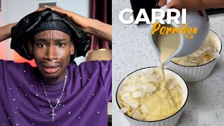 See Austinecruise Reaction  to Garri porridge 🙆🏿‍♂️😂😂
