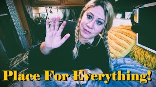 How Quickly It Becomes A MESS! Tour & Organizing My RV Small Space