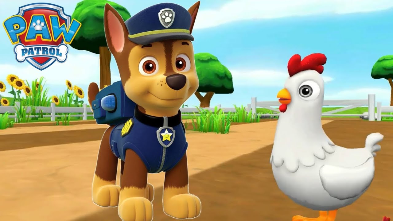 PAW Patrol Rescue World Gameplay Chase is chasing the chickens YouTube