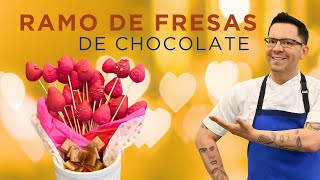 Ramo de ROSAS CON CHOCOLATE, el detalle mas romántico!