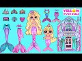🧜🏠 New house for Mermaid Mother & Daughters Paper dolls Paper crafts