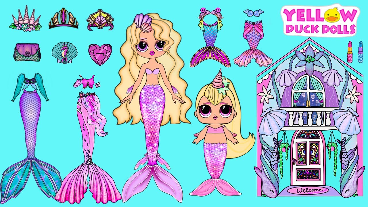 new-house-for-mermaid-mother-daughters-paper-dolls-paper-crafts