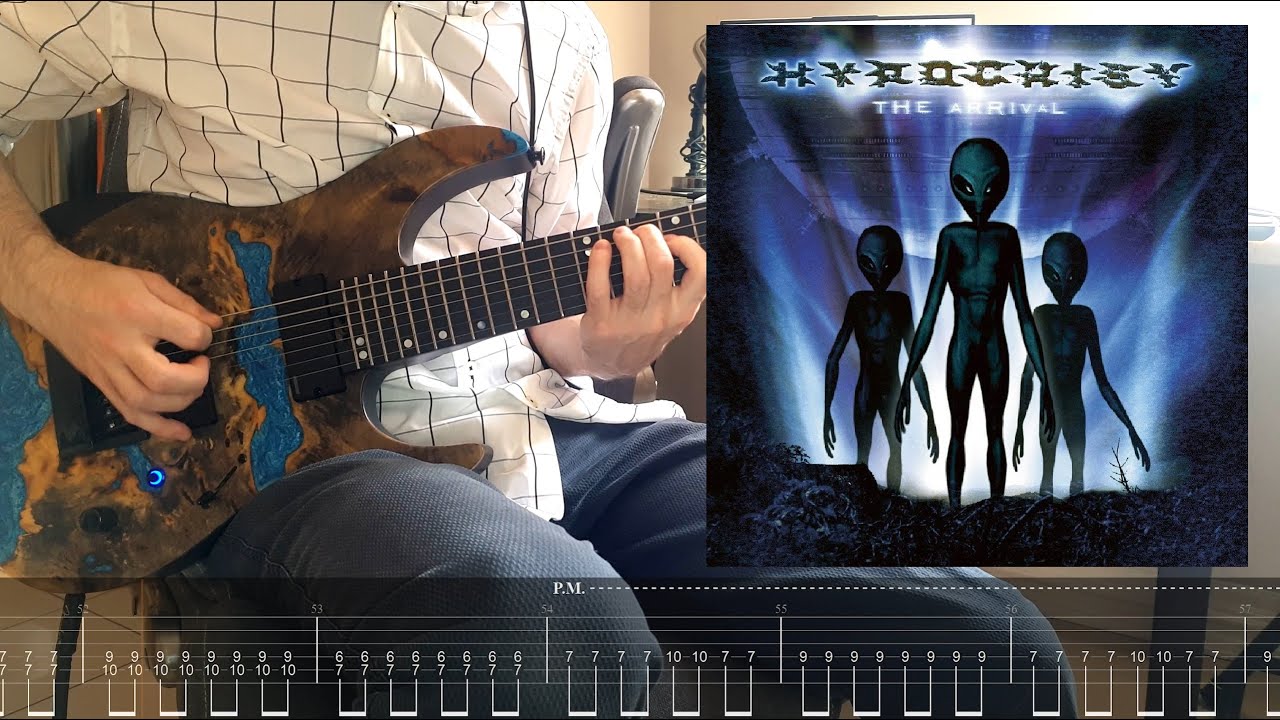 HYPOCRISY - Slave to the Parasites (Guitar Cover with On Screen Tabs)