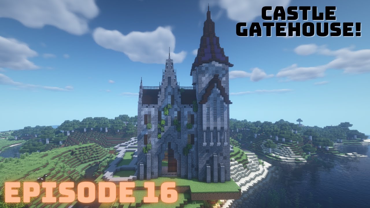 Building a Castle Gatehouse! - 1.16 Survival Let's Play (Ep. 16) - YouTube