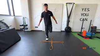 395-Four Square Single Leg Jumps