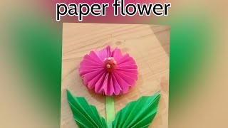Creative craft( paper flower) #easypapercraft #easyflowermaking