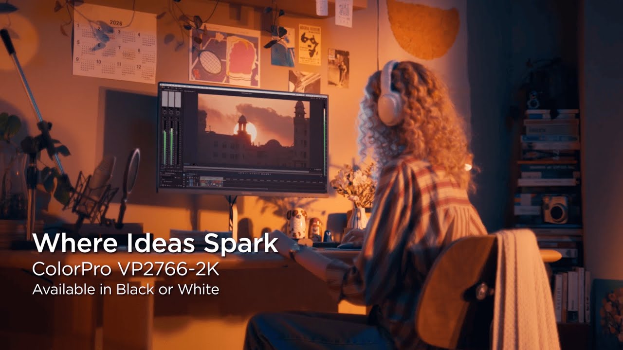 Где рождаются идеи — ViewSonic ColorPro VP66 Series | 27-дюймовый монитор VP2766-2K, сертифициров...