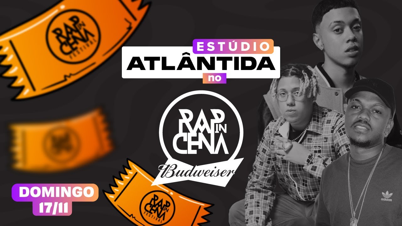 AO VIVO: Estúdio Atlântida no Rap In Cena Budweiser | 17/11 - YouTube