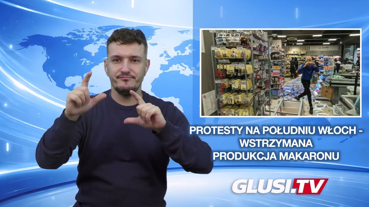 Protesty na południu Włoch - wstrzymana produkcja makaronu