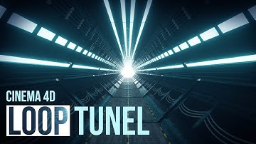 3D SPEED MODELING LOOP ANIMATION SCI-FI TUNEL CINEMA 4D