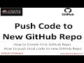 Github 2  how to push local code to new guthub repository