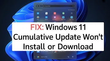 Fix: Windows 11 Cumulative Update Won