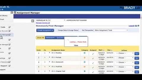 MyBradyLab XL: How to Upload A TestGen Test to Your Course
