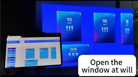 LED Video Wall Controller-Tablet WEB Operation (No echo preview)