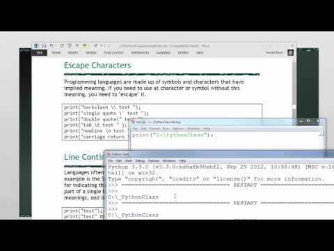 Python Mod02-06 Escape Characters