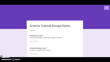 How to make “locked” Google form for digital Escape Game