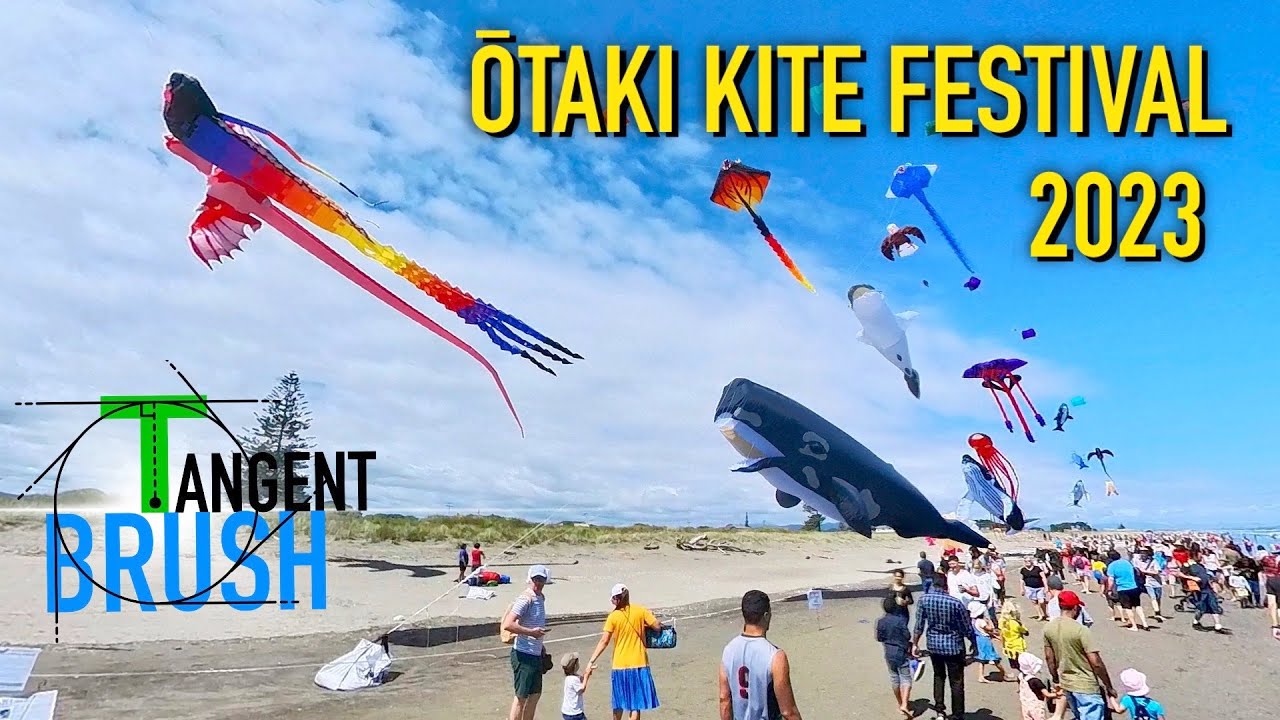 Walking tour of the seaside Ōtaki Kite Festival 2023 YouTube