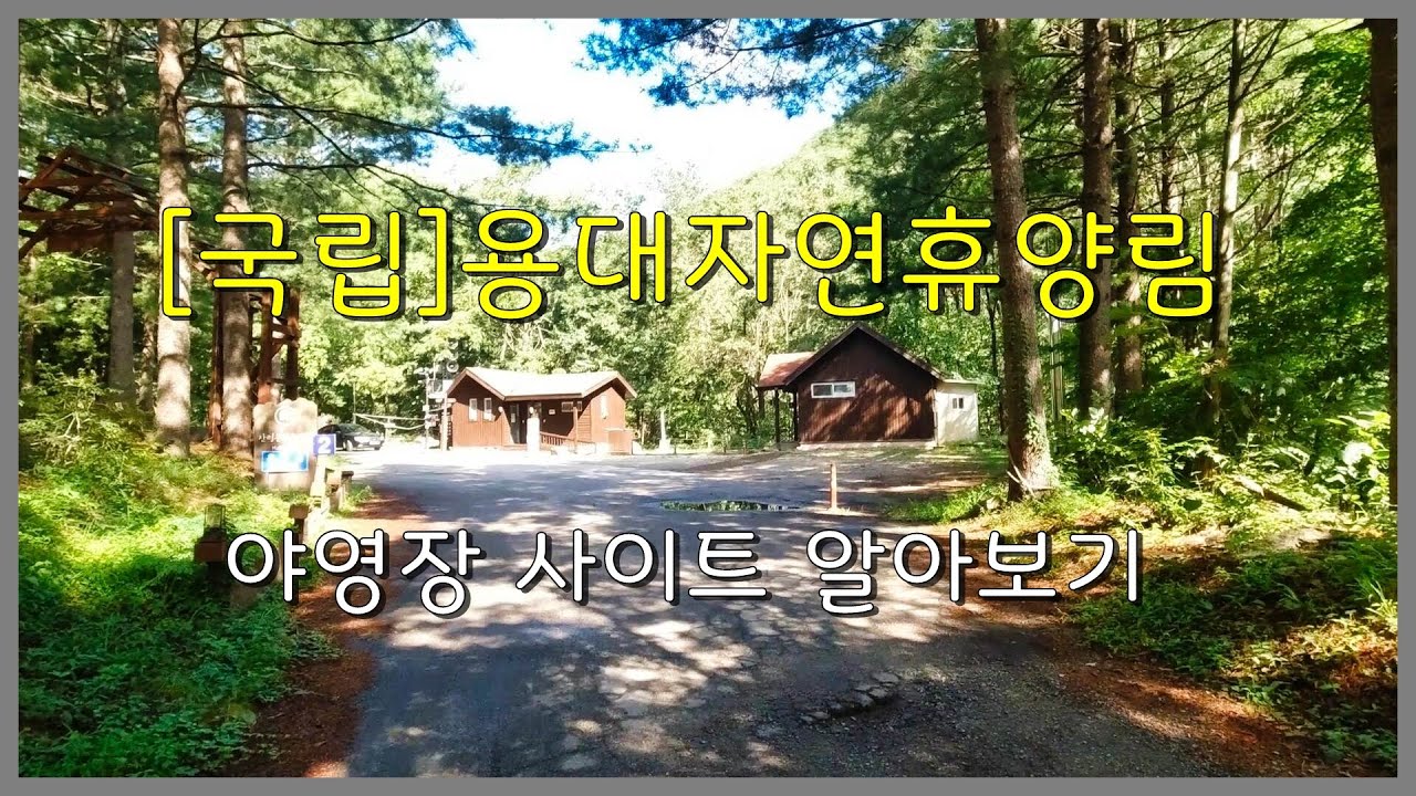 [국립]용대자연휴양림 야영장 사이트 알아보기(강원도 인제군 북면)