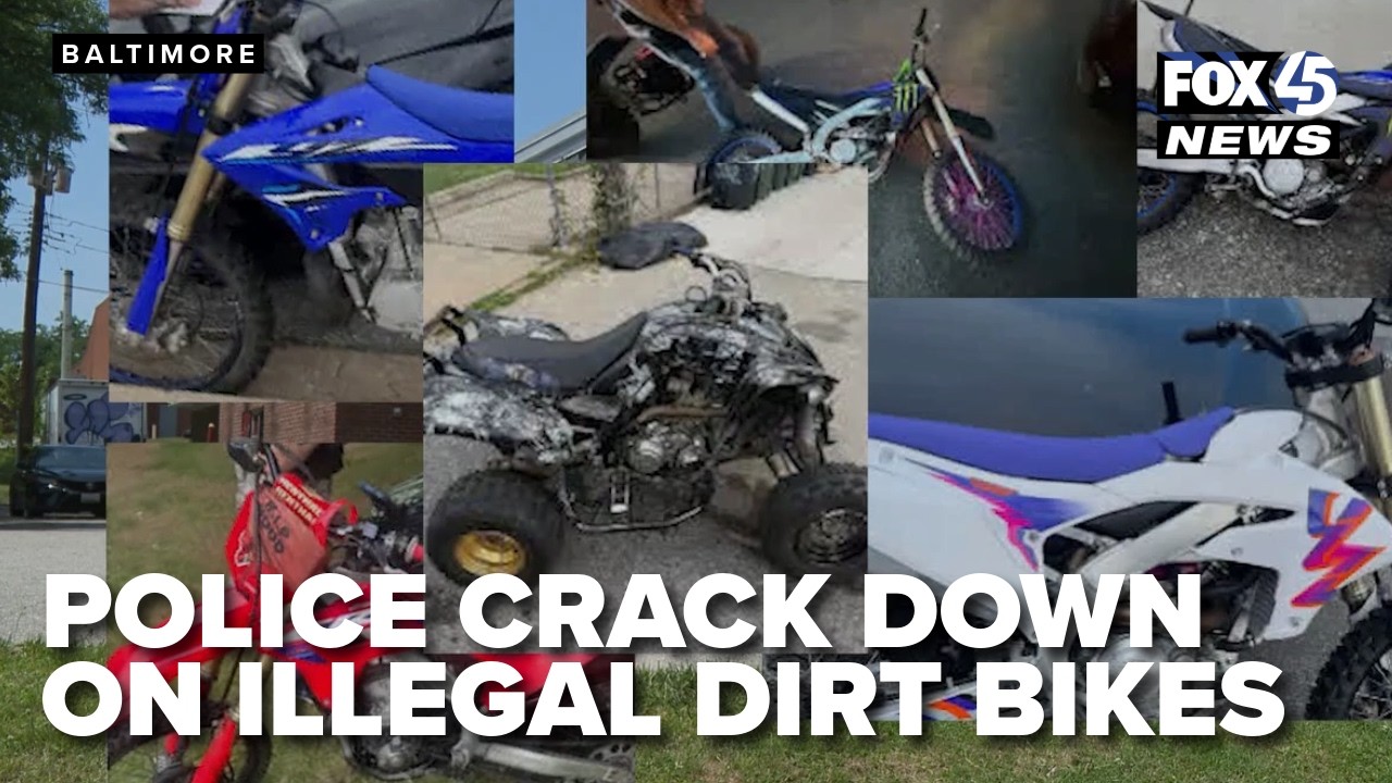 Baltimore police crack down on illegal dirt bikes as summer heat brings ...