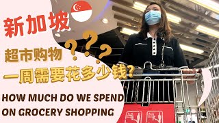 ENG SUB) $$ 新加坡🇸🇬Grocery Shopping 需要花多少钱？｜How much do we spend on grocery shopping in Singapore?