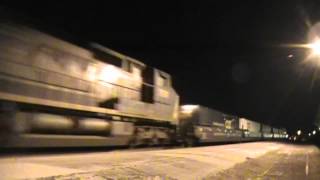 (HD) 3 Trains Saturday Night Dade City, FL 3-3-2012