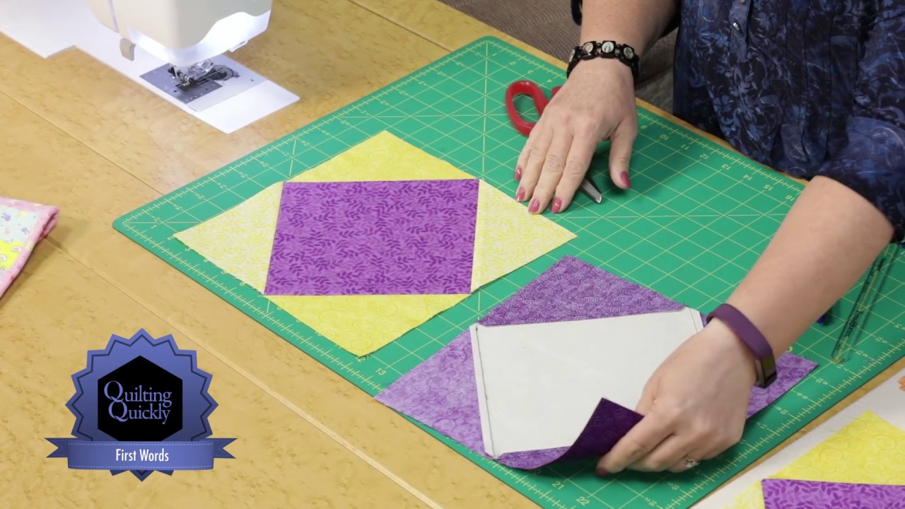 Quilting Quickly First Words Baby Quilt — Use the Scraps for a 2nd