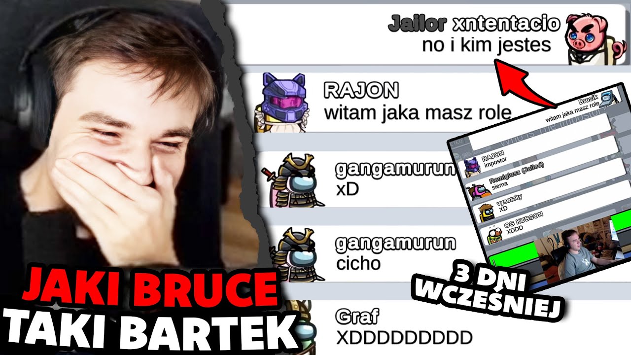 Bartek uczy się od Brusa xd