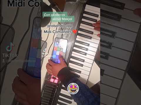 aplicación. Midi comander Android . para teclado ,Con Panderos te Alabaré,versión Makjol.