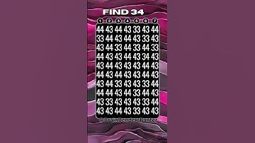 HARD Spot It Speed Challenge! 7 Seconds! Go! #shorts #numberspuzzle #iq