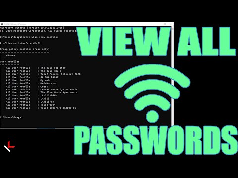 How to view all saved WiFi passwords on Windows 10