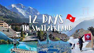 Epic 12 Days continuous travel to beautiful places in Switzerland