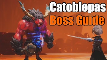 How to beat Catoblepas [Bravely Default 2 Guide] Fire Crystal Shrine Boss Fight