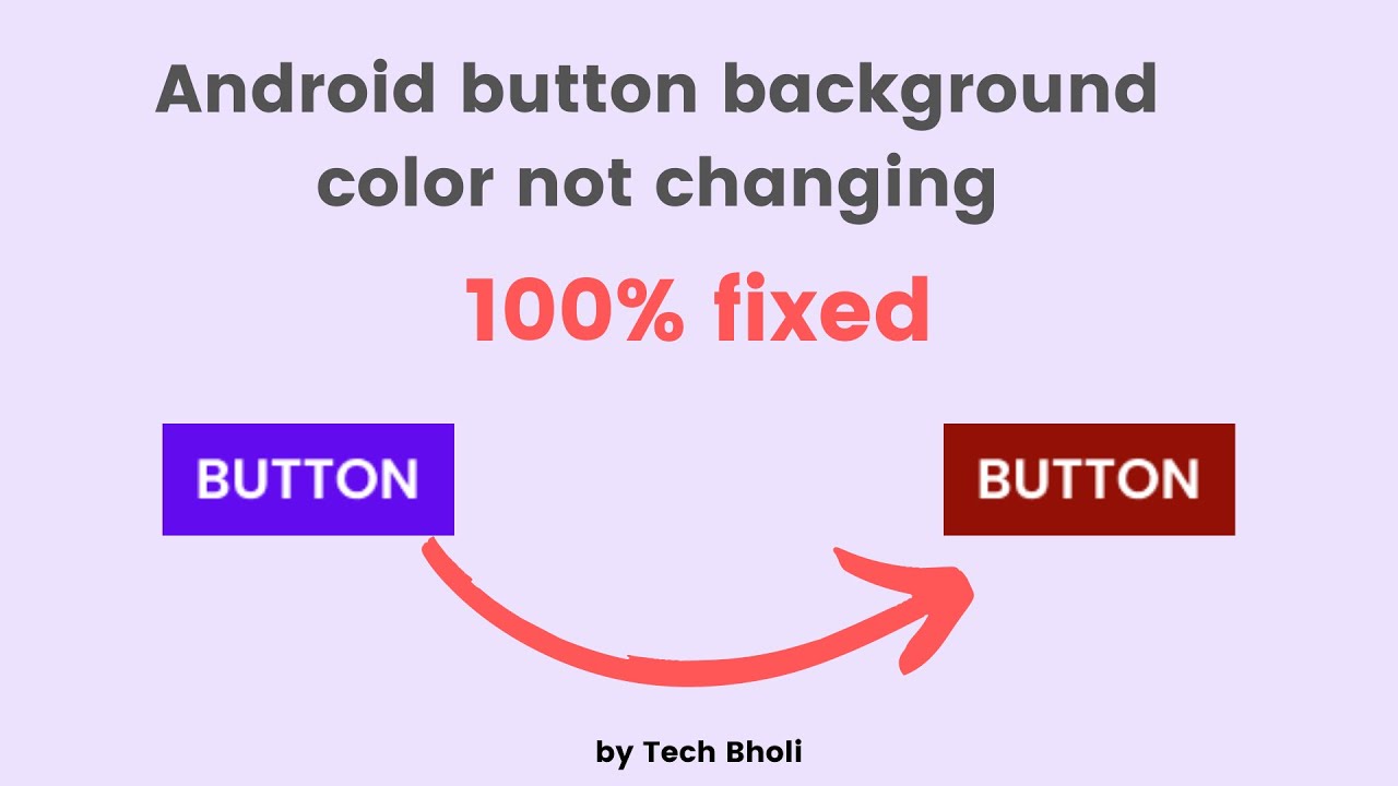 Android Button Background Color Not changing | Problem Solved 100%| -  YouTube