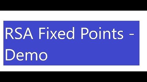 RSA Fixed Points - Part 5