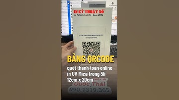 Bảng Mica in mã QR STK chuyển khoản nhanh cho công ty giao nhận hàng hóa - In Kỹ Thuật Số Since 2006