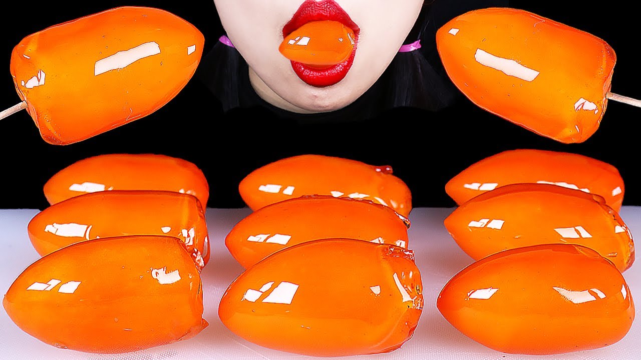 ASMR *TANGHULU* MUKBANG CANDIEDFRUITS / CANDIED GIANT TOMATO помидор, фрукты EATING SOUNDS