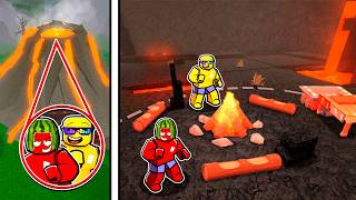 My BASE SPAWNED in the Volcano 99 Nights in the Forest🔦