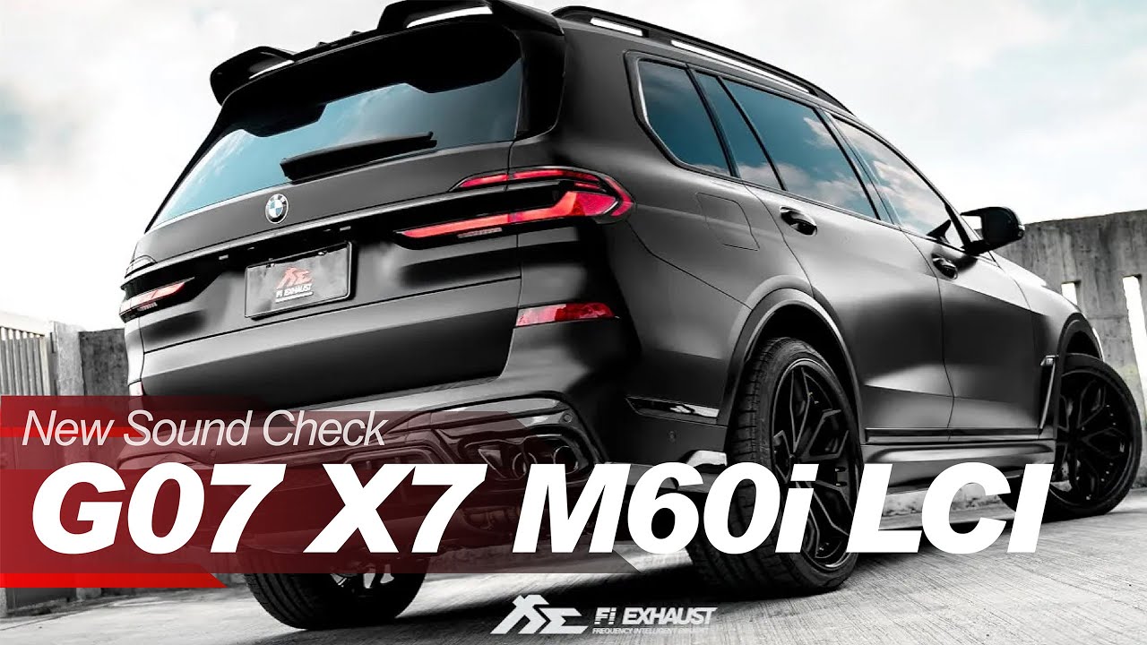 Genuine BMW G07 X7 LCI M60i M Side FENDER EMBLEM SET Gloss Black Left