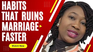 Unbelievable Habits That Could Ruin Your Marriage INSTANTLY!