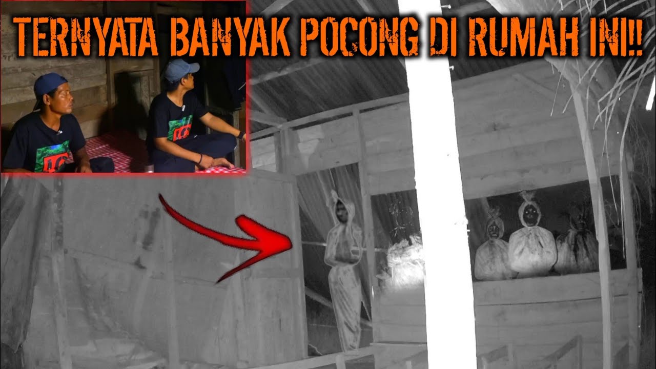 CAMPING HOROR KEDATANGAN POCONG DI TENGAH MALAM SAAT TIDUR DI RUMAH HANTU TEMPAT MAHLUK HALUS!!!