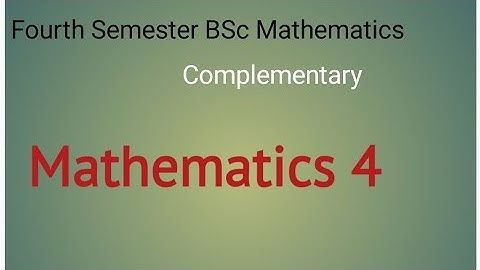 Orthogonal Functions & Orthonormal functions/// Fourth Semester BSc Complementary Mathematics