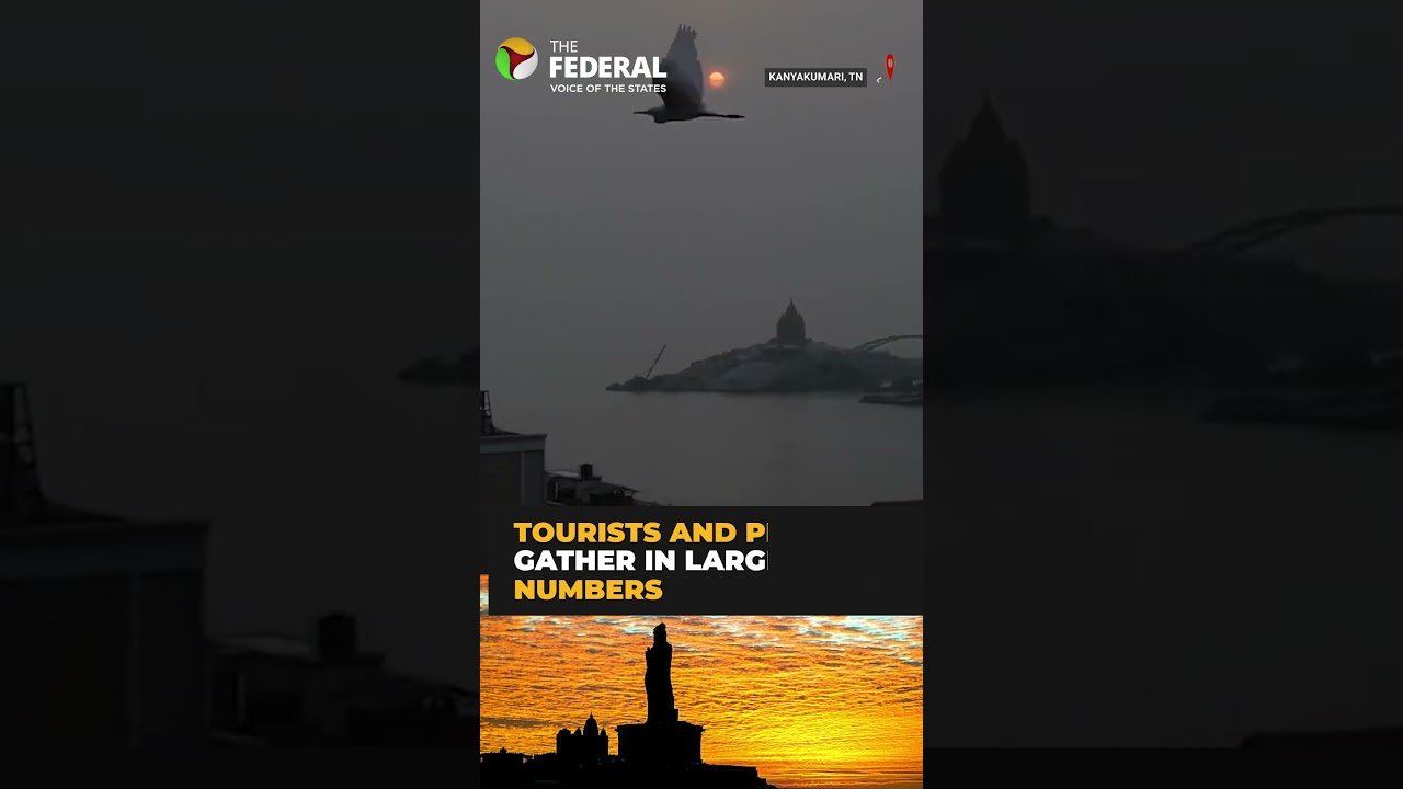 Thousands gather in Kanyakumari to witness the first sunrise of 2026